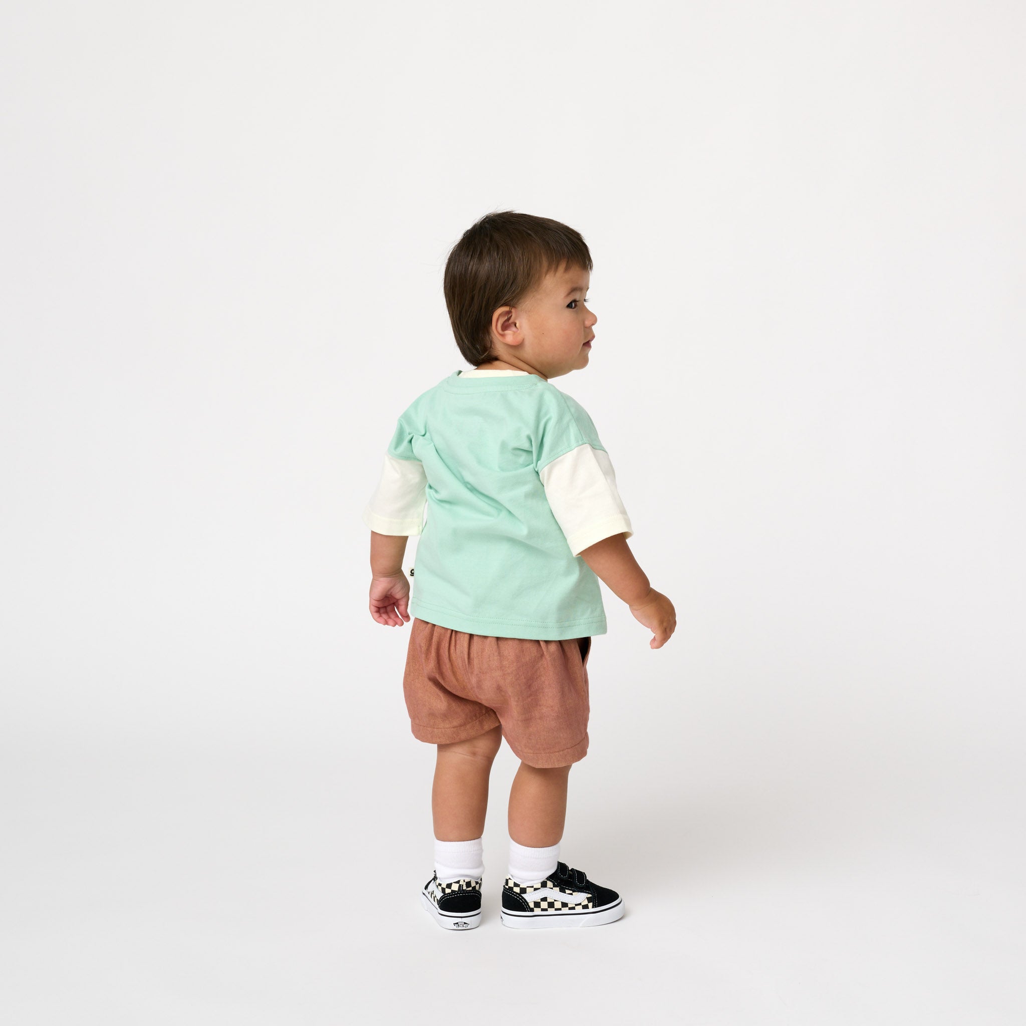 "It's all G" organic shorts in tan