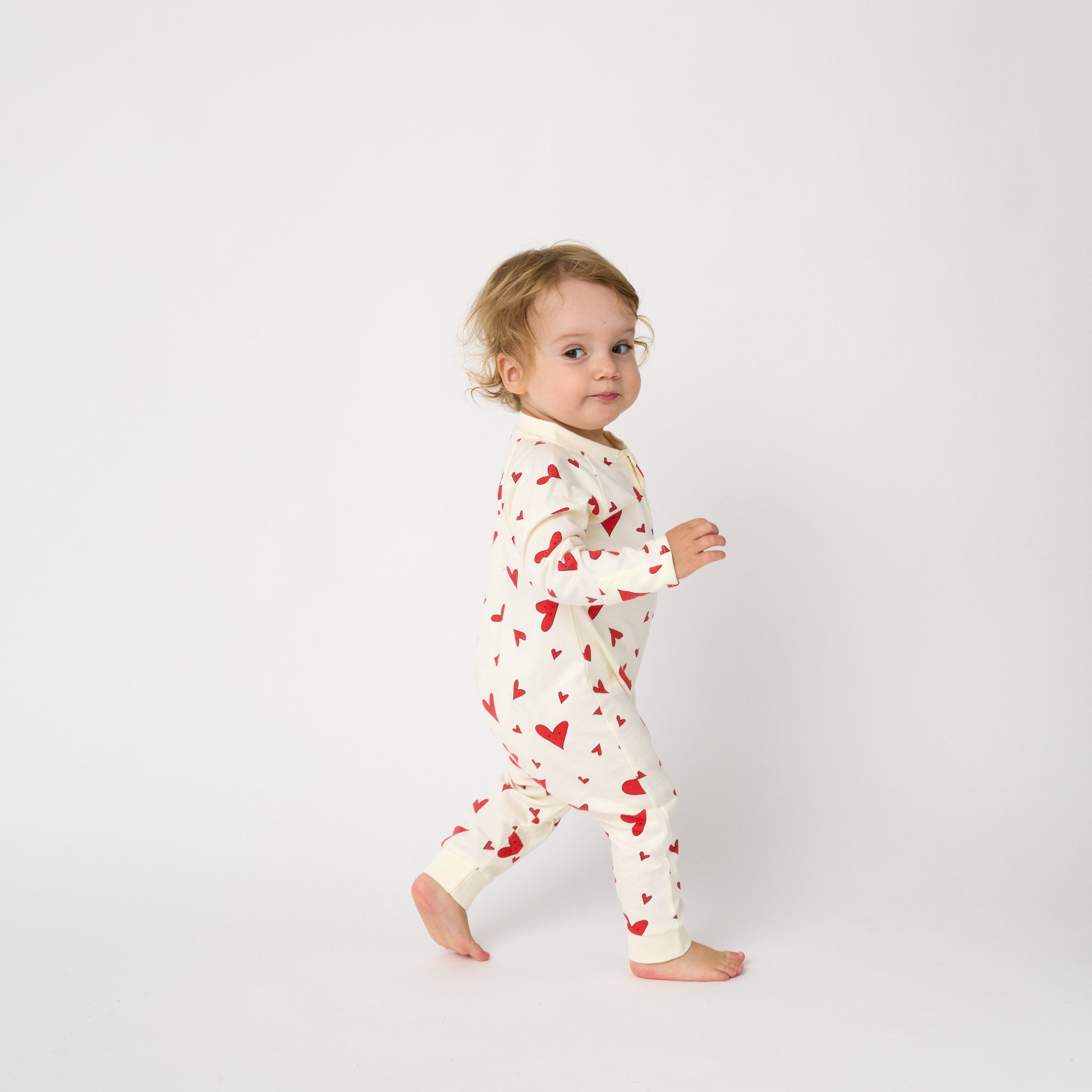 I got your heart organic sleepsuit
