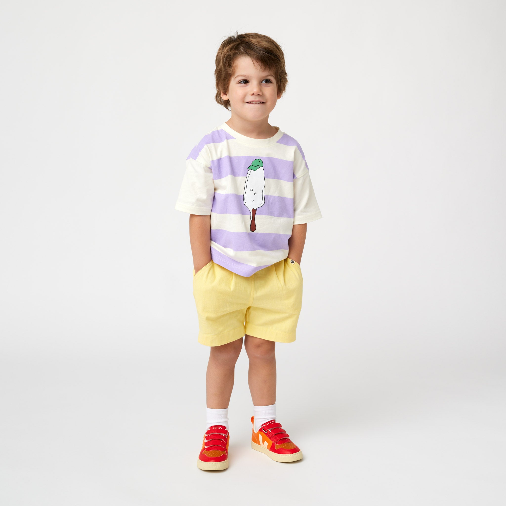 "It's all G" organic shorts in yellow