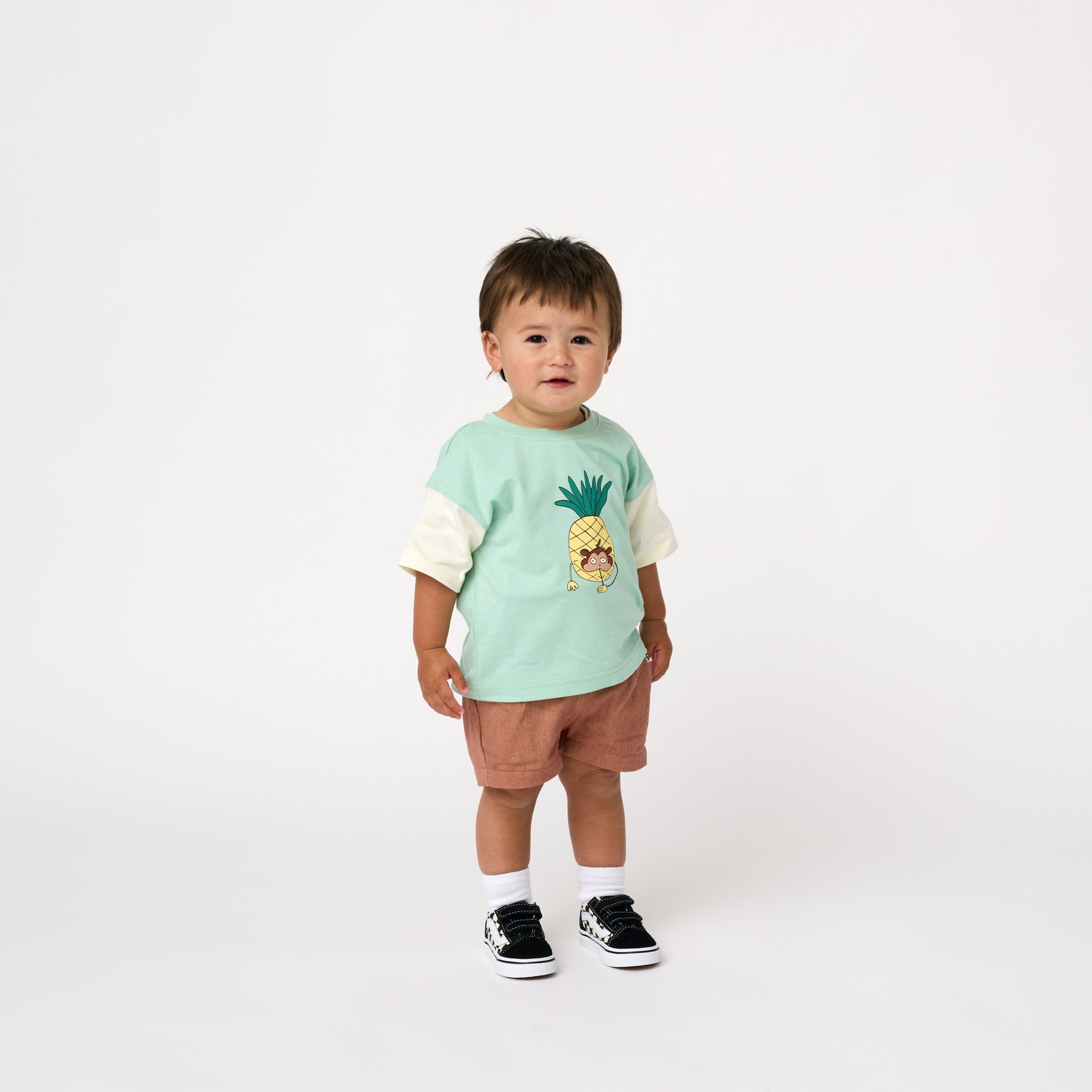 Monkeying around baby and kids t-shirt - GOTS certified 100% organic cotton